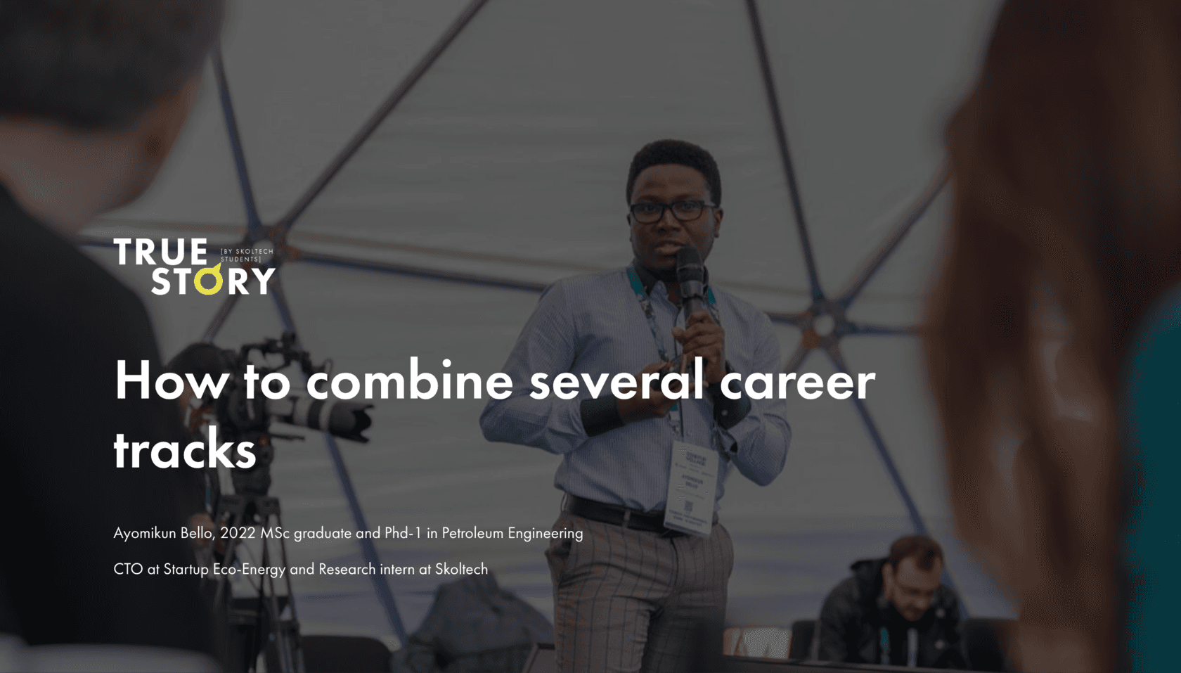 Meet Ayomikun Bello, 2022 MSc graduate and PhD-1 in Petroleum Engineering | CTO at Startup Eco-Energy and Research intern at Skoltech